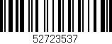 Código de barras (EAN, GTIN, SKU, ISBN): '52723537'