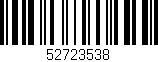 Código de barras (EAN, GTIN, SKU, ISBN): '52723538'