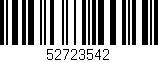 Código de barras (EAN, GTIN, SKU, ISBN): '52723542'