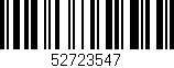Código de barras (EAN, GTIN, SKU, ISBN): '52723547'