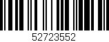 Código de barras (EAN, GTIN, SKU, ISBN): '52723552'