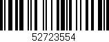 Código de barras (EAN, GTIN, SKU, ISBN): '52723554'