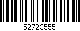 Código de barras (EAN, GTIN, SKU, ISBN): '52723555'