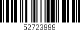 Código de barras (EAN, GTIN, SKU, ISBN): '52723999'