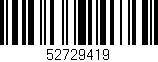 Código de barras (EAN, GTIN, SKU, ISBN): '52729419'