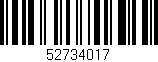Código de barras (EAN, GTIN, SKU, ISBN): '52734017'
