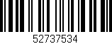 Código de barras (EAN, GTIN, SKU, ISBN): '52737534'