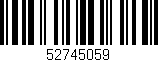 Código de barras (EAN, GTIN, SKU, ISBN): '52745059'