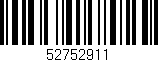 Código de barras (EAN, GTIN, SKU, ISBN): '52752911'