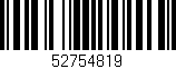 Código de barras (EAN, GTIN, SKU, ISBN): '52754819'