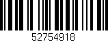 Código de barras (EAN, GTIN, SKU, ISBN): '52754918'