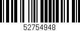 Código de barras (EAN, GTIN, SKU, ISBN): '52754948'