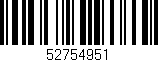 Código de barras (EAN, GTIN, SKU, ISBN): '52754951'