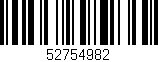 Código de barras (EAN, GTIN, SKU, ISBN): '52754982'
