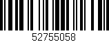 Código de barras (EAN, GTIN, SKU, ISBN): '52755058'