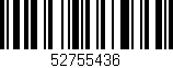 Código de barras (EAN, GTIN, SKU, ISBN): '52755436'
