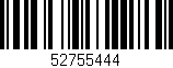 Código de barras (EAN, GTIN, SKU, ISBN): '52755444'