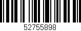 Código de barras (EAN, GTIN, SKU, ISBN): '52755898'