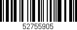Código de barras (EAN, GTIN, SKU, ISBN): '52755905'