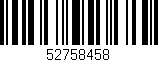Código de barras (EAN, GTIN, SKU, ISBN): '52758458'