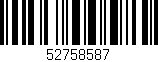 Código de barras (EAN, GTIN, SKU, ISBN): '52758587'