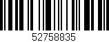 Código de barras (EAN, GTIN, SKU, ISBN): '52758835'