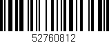 Código de barras (EAN, GTIN, SKU, ISBN): '52760812'