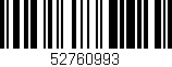 Código de barras (EAN, GTIN, SKU, ISBN): '52760993'