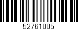 Código de barras (EAN, GTIN, SKU, ISBN): '52761005'