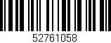 Código de barras (EAN, GTIN, SKU, ISBN): '52761058'