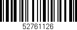 Código de barras (EAN, GTIN, SKU, ISBN): '52761126'