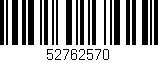 Código de barras (EAN, GTIN, SKU, ISBN): '52762570'