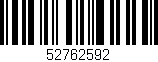 Código de barras (EAN, GTIN, SKU, ISBN): '52762592'