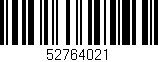 Código de barras (EAN, GTIN, SKU, ISBN): '52764021'