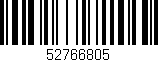Código de barras (EAN, GTIN, SKU, ISBN): '52766805'