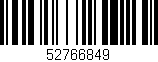 Código de barras (EAN, GTIN, SKU, ISBN): '52766849'