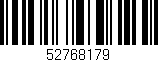Código de barras (EAN, GTIN, SKU, ISBN): '52768179'