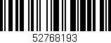 Código de barras (EAN, GTIN, SKU, ISBN): '52768193'