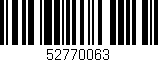 Código de barras (EAN, GTIN, SKU, ISBN): '52770063'