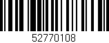 Código de barras (EAN, GTIN, SKU, ISBN): '52770108'