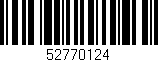 Código de barras (EAN, GTIN, SKU, ISBN): '52770124'