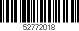Código de barras (EAN, GTIN, SKU, ISBN): '52772018'