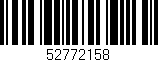 Código de barras (EAN, GTIN, SKU, ISBN): '52772158'