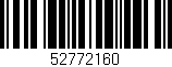 Código de barras (EAN, GTIN, SKU, ISBN): '52772160'