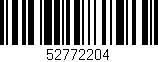 Código de barras (EAN, GTIN, SKU, ISBN): '52772204'