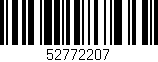 Código de barras (EAN, GTIN, SKU, ISBN): '52772207'