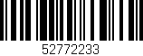 Código de barras (EAN, GTIN, SKU, ISBN): '52772233'