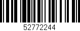 Código de barras (EAN, GTIN, SKU, ISBN): '52772244'
