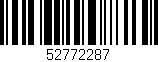 Código de barras (EAN, GTIN, SKU, ISBN): '52772287'