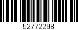 Código de barras (EAN, GTIN, SKU, ISBN): '52772298'